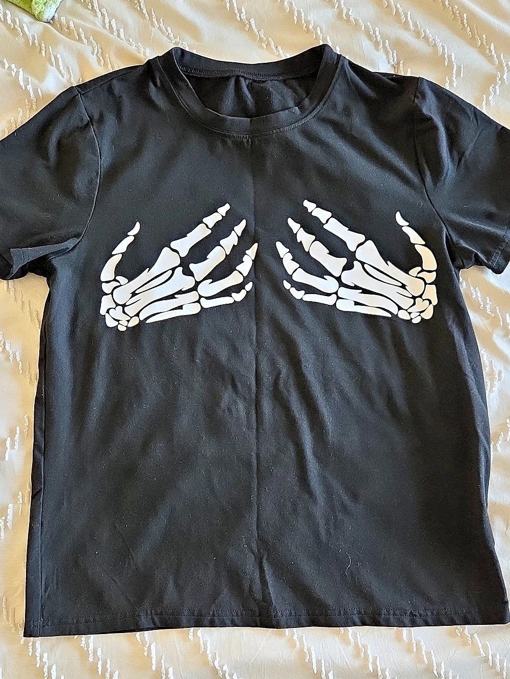 SHEIN | Skeleton Hand Print Graphic Tee